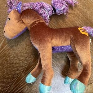 Plush Brown Groovy Girls horse - marker on back hoof